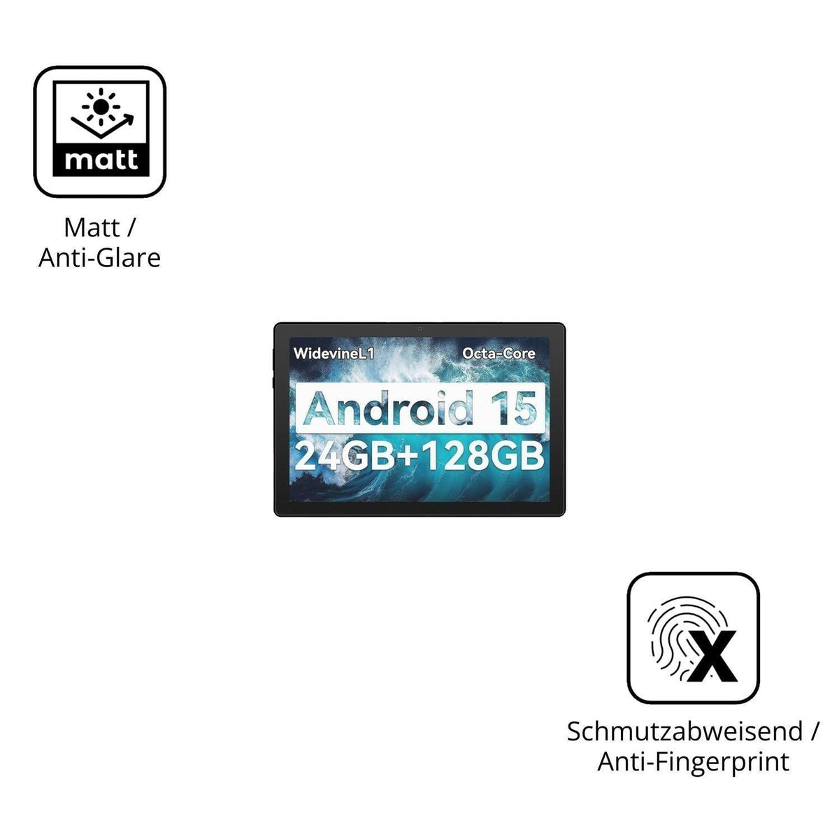 2x Schutzfolie matt für Laptok A7 Display-Schutzfo (5)