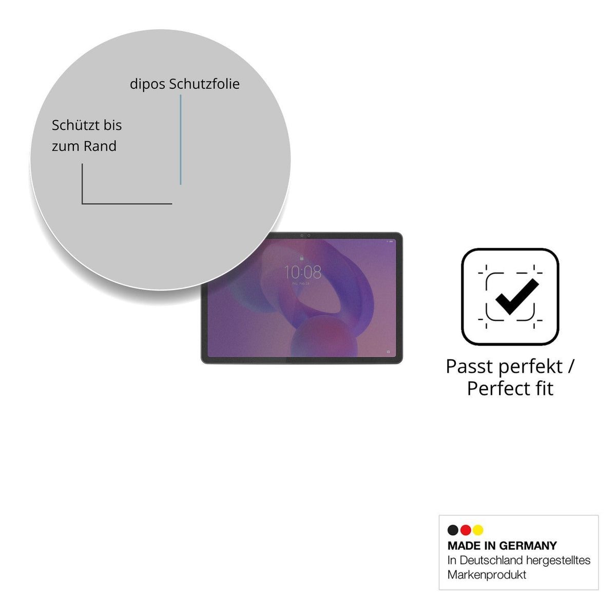 Blickschutzfolie für Lenovo Idea Tab 11 Zoll matt  (4)