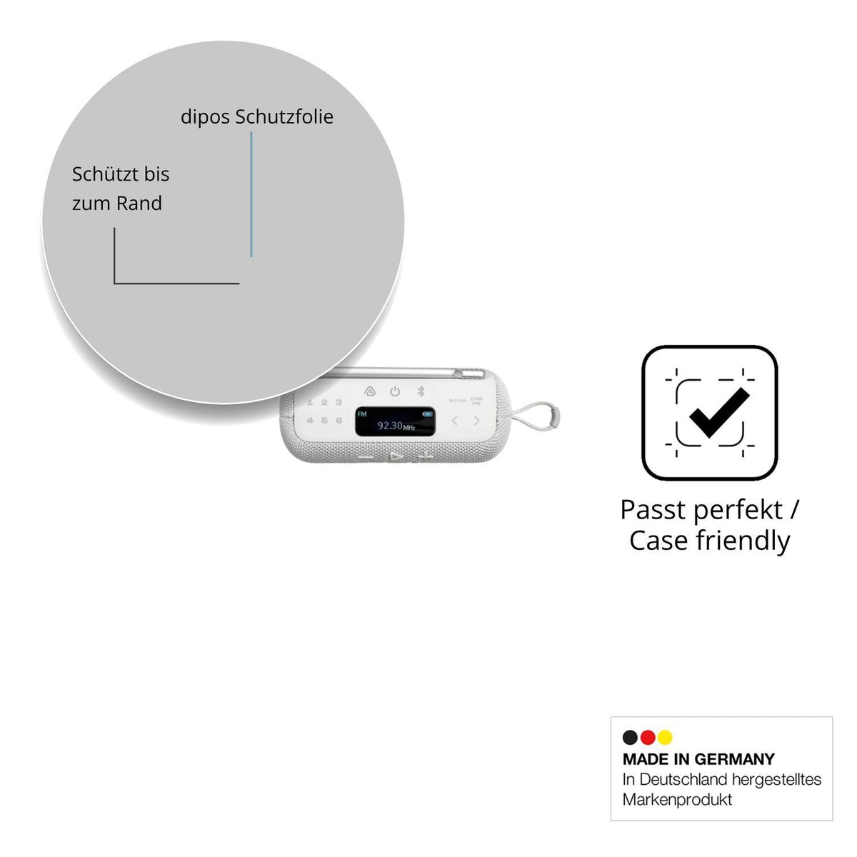 2x 9H Schutzfolie für JBL Tuner 3 Panzerfolie (6)