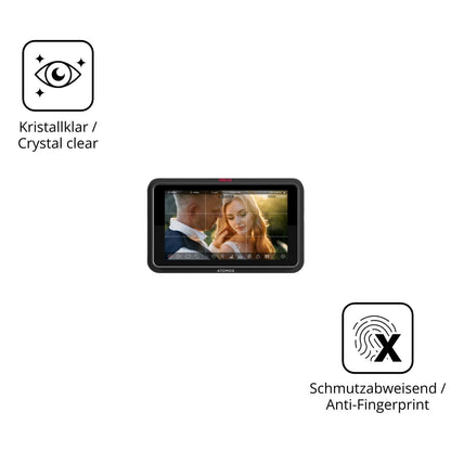 2x 9H Schutzfolie für Atomos Ninja TX GO 5 Zoll Pa (5)