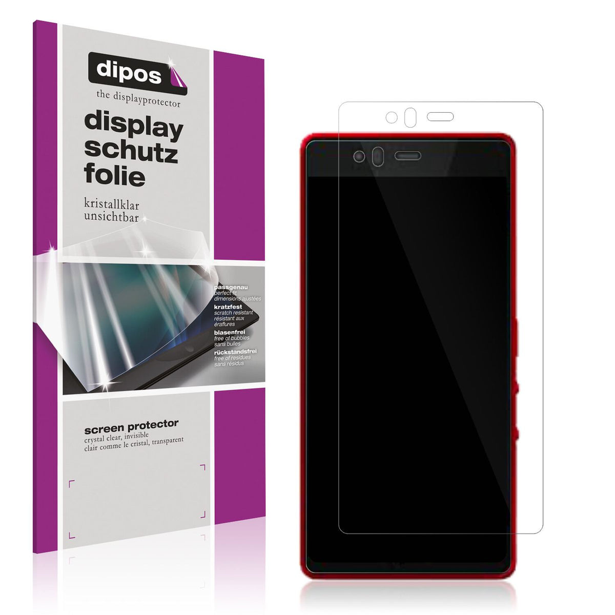 2x Schutzfolie klar für Fujitsu Arrows M04 Display (1)