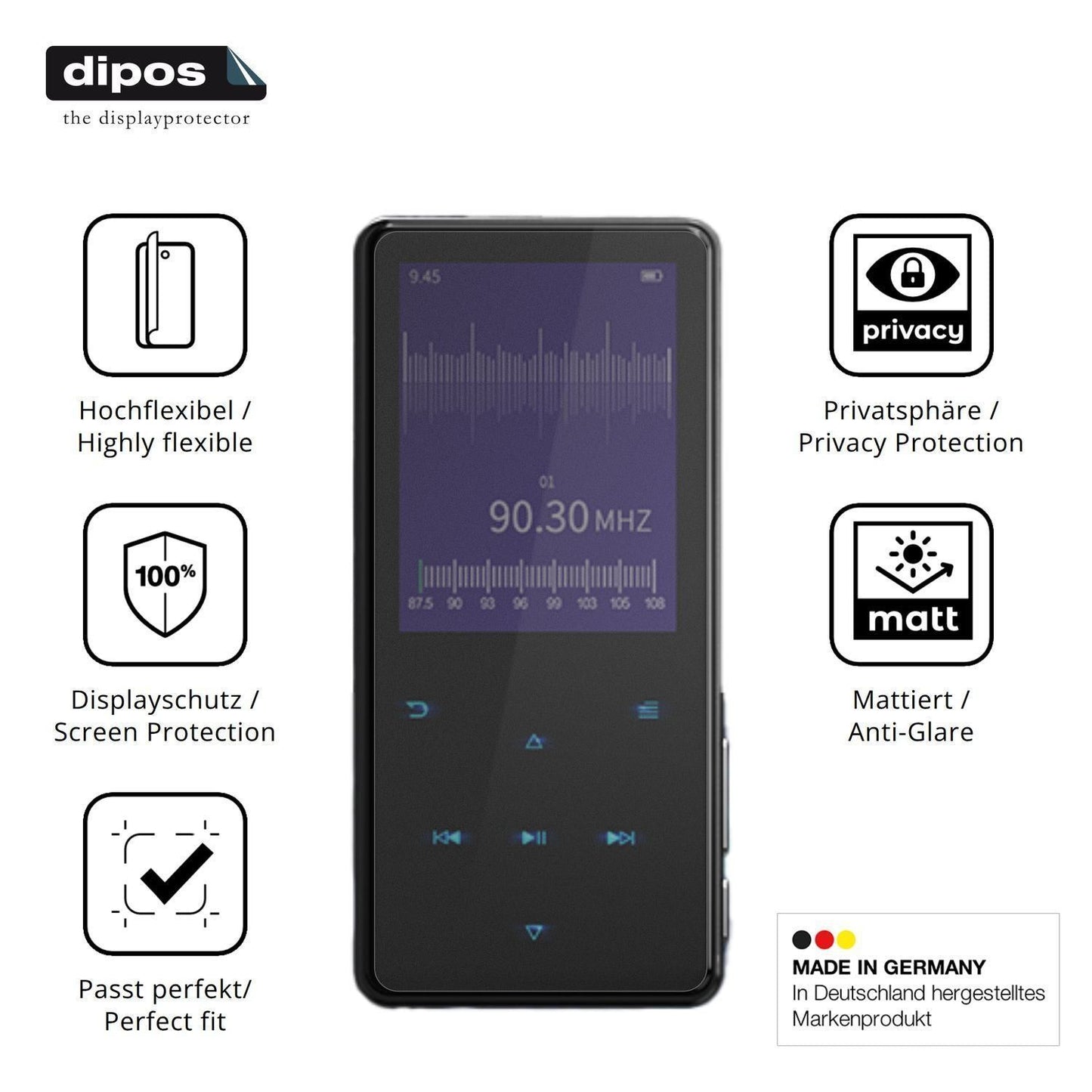 Full Cover Privacy Blickschutzfolie für ODEJOI D16 (5)