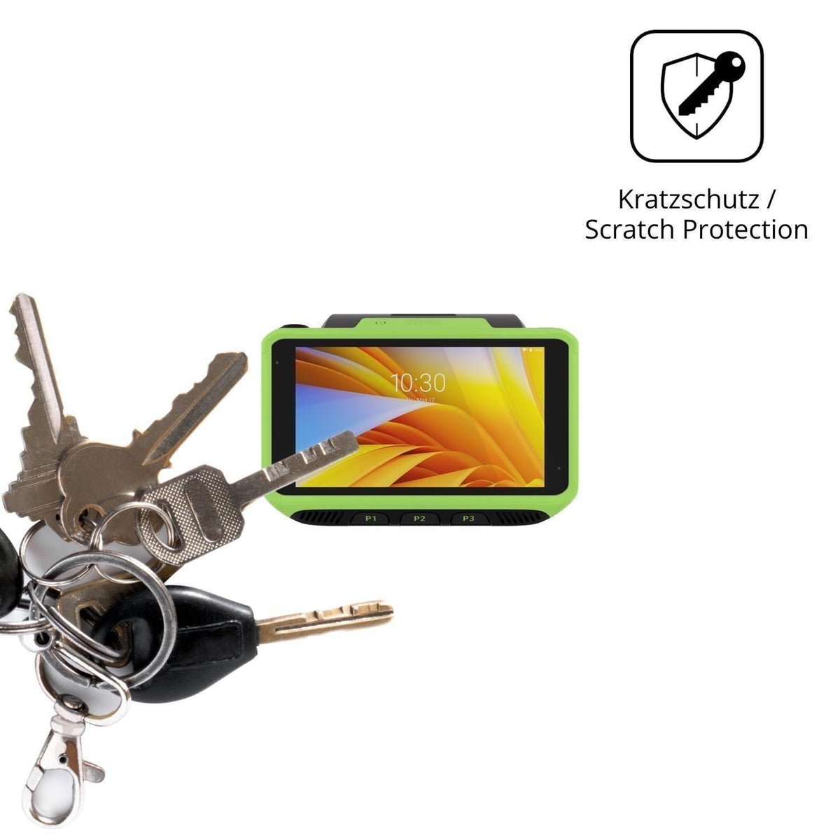 4x Schutzfolie klar für Zebra WT6400 Display-Schut (4)