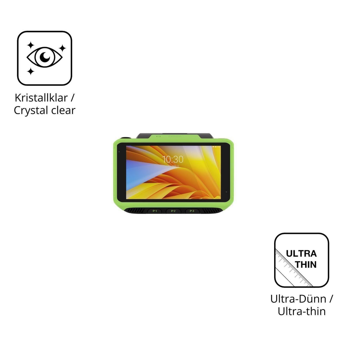 4x Schutzfolie klar für Zebra WT6400 Display-Schut (5)