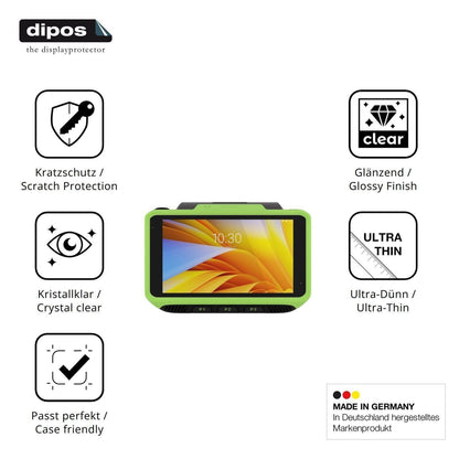 4x Schutzfolie klar für Zebra WT6400 Display-Schut (7)