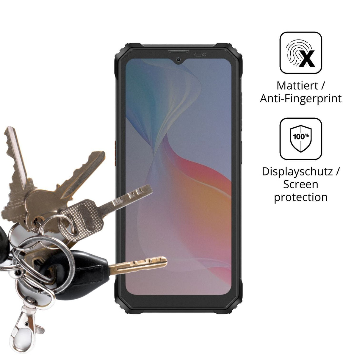 Blickschutzfolie für Blackview BV6200 Pro matt Sch (3)