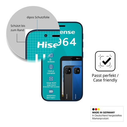2x 9H Schutzfolie für Hisense U964 Panzerfolie (6)