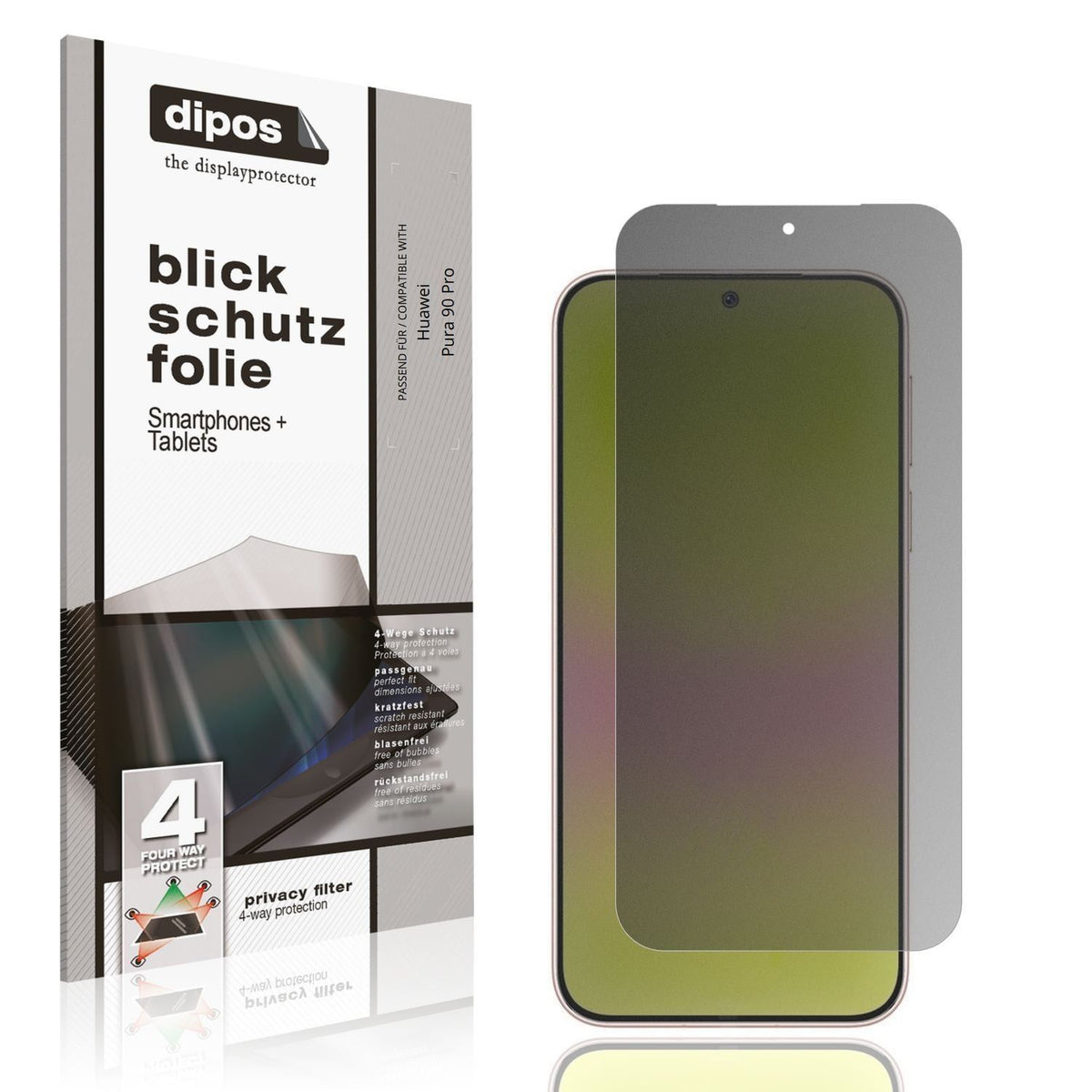 Blickschutzfolie für Huawei Pura 90 Pro matt Schut (1)
