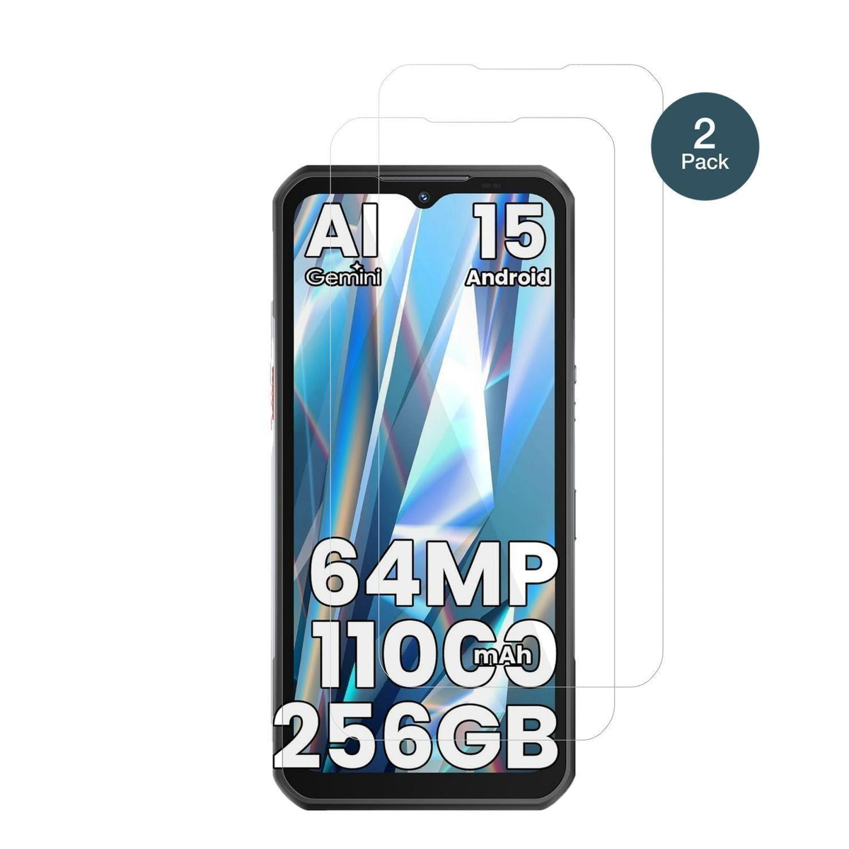 2x 9H Schutzfolie für OUKITEL WP55S Panzerfolie (2)