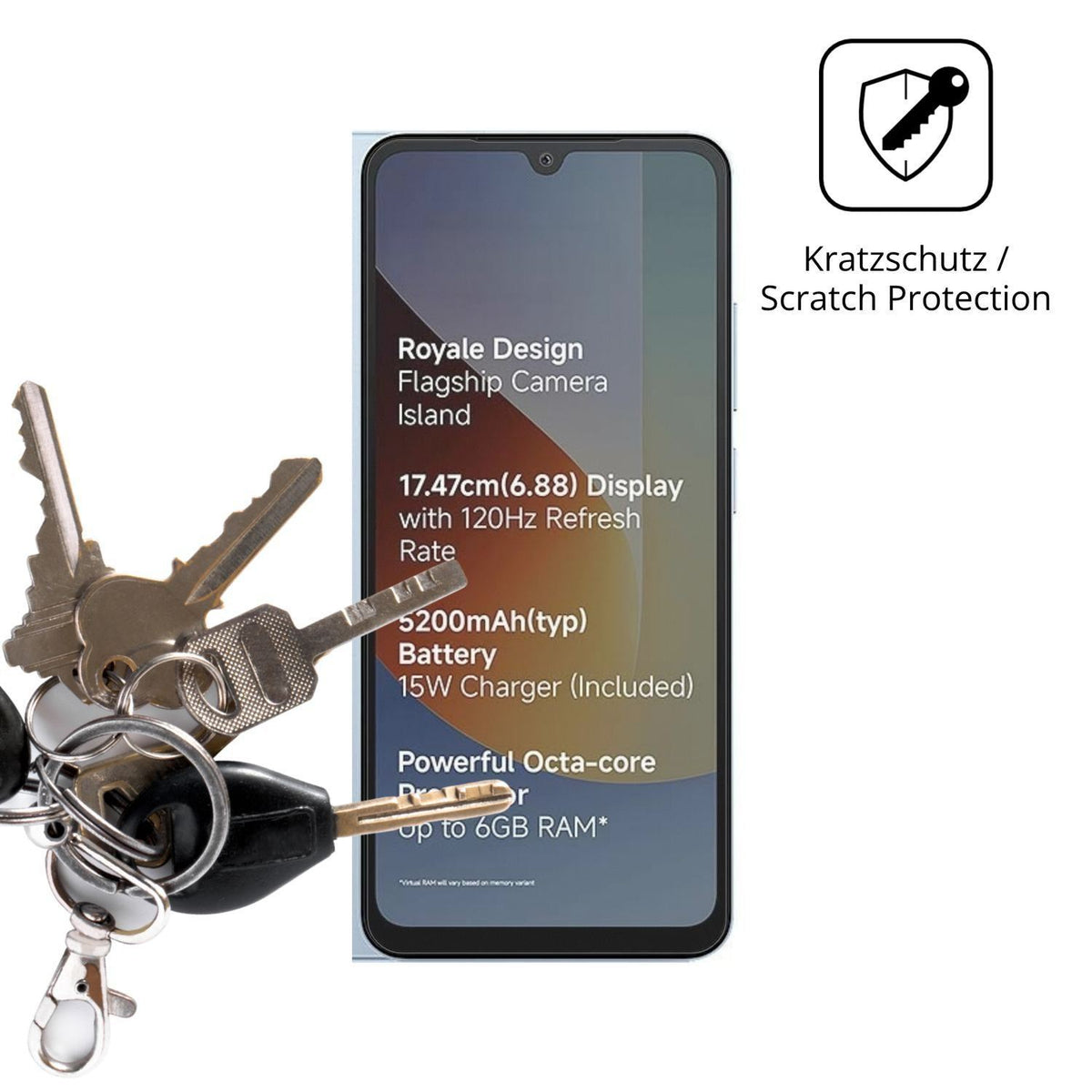 4x Schutzfolie matt für Xiaomi Poco C81x Display-S (4)