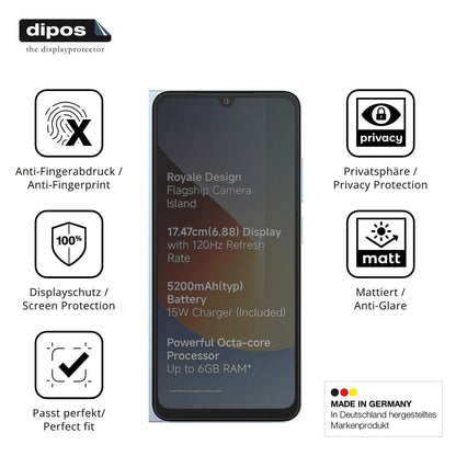 Blickschutzfolie für Xiaomi Poco C81x matt Schutzf (5)