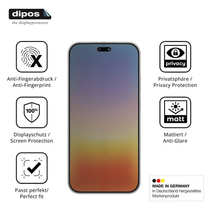 Blickschutzfolie für Huawei Pura 90 matt Schutzfol (5)