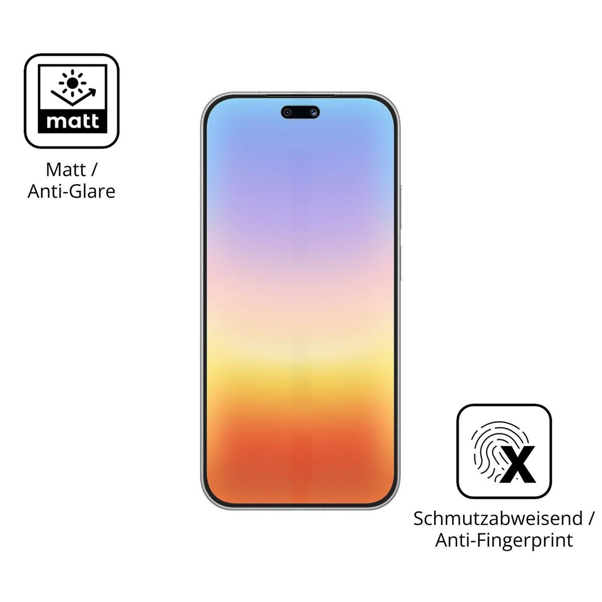 2x 9H Schutzfolie matt für Huawei Pura 90 Panzerfo (5)
