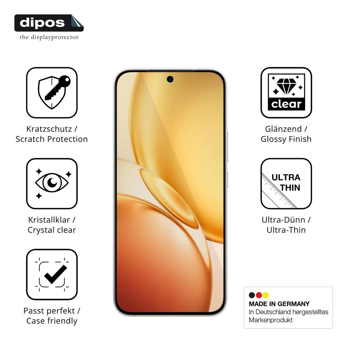 4x Schutzfolie klar für Vivo Y600 Pro Display-Schu (7)