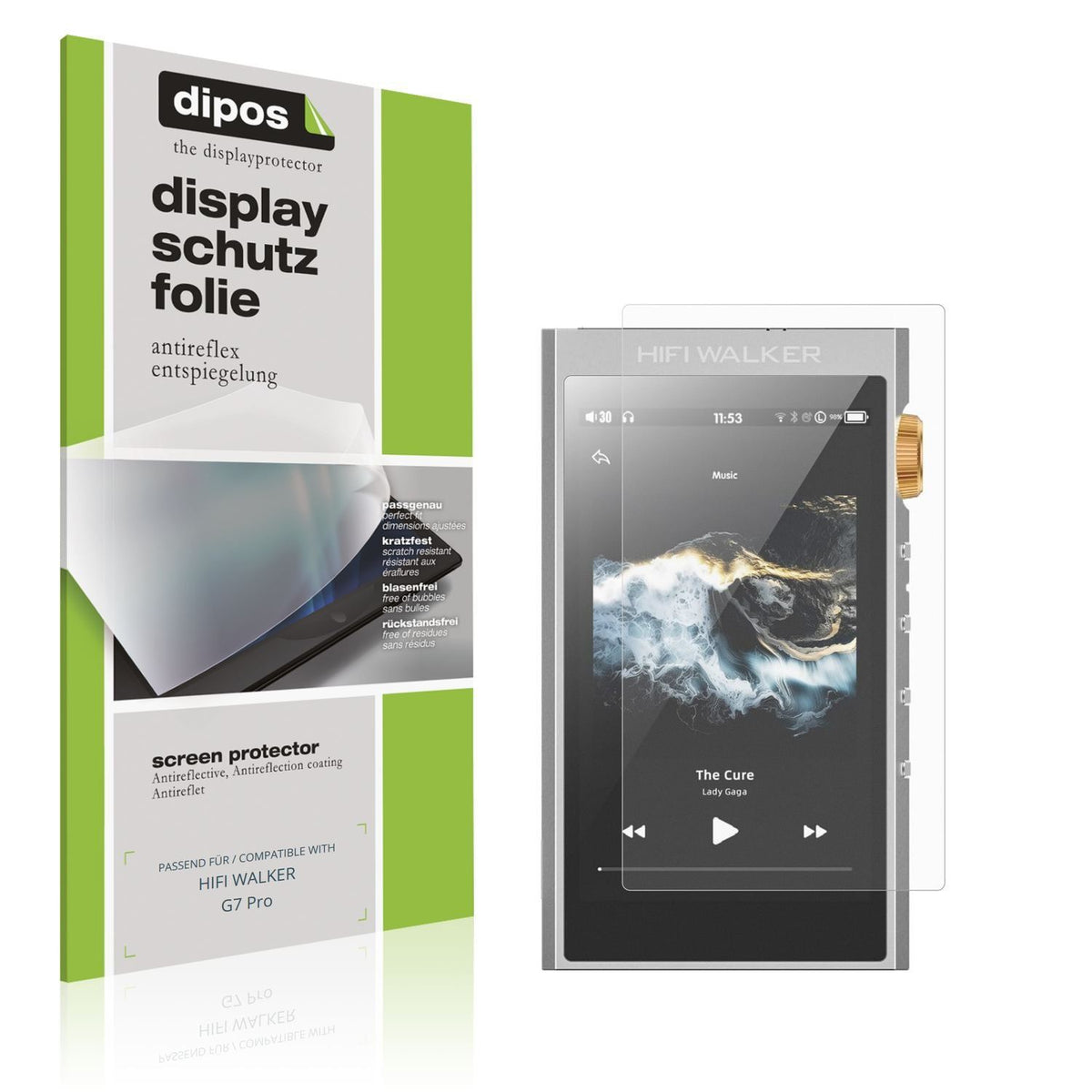 4x Schutzfolie matt für HIFI WALKER G7 Pro Display (1)
