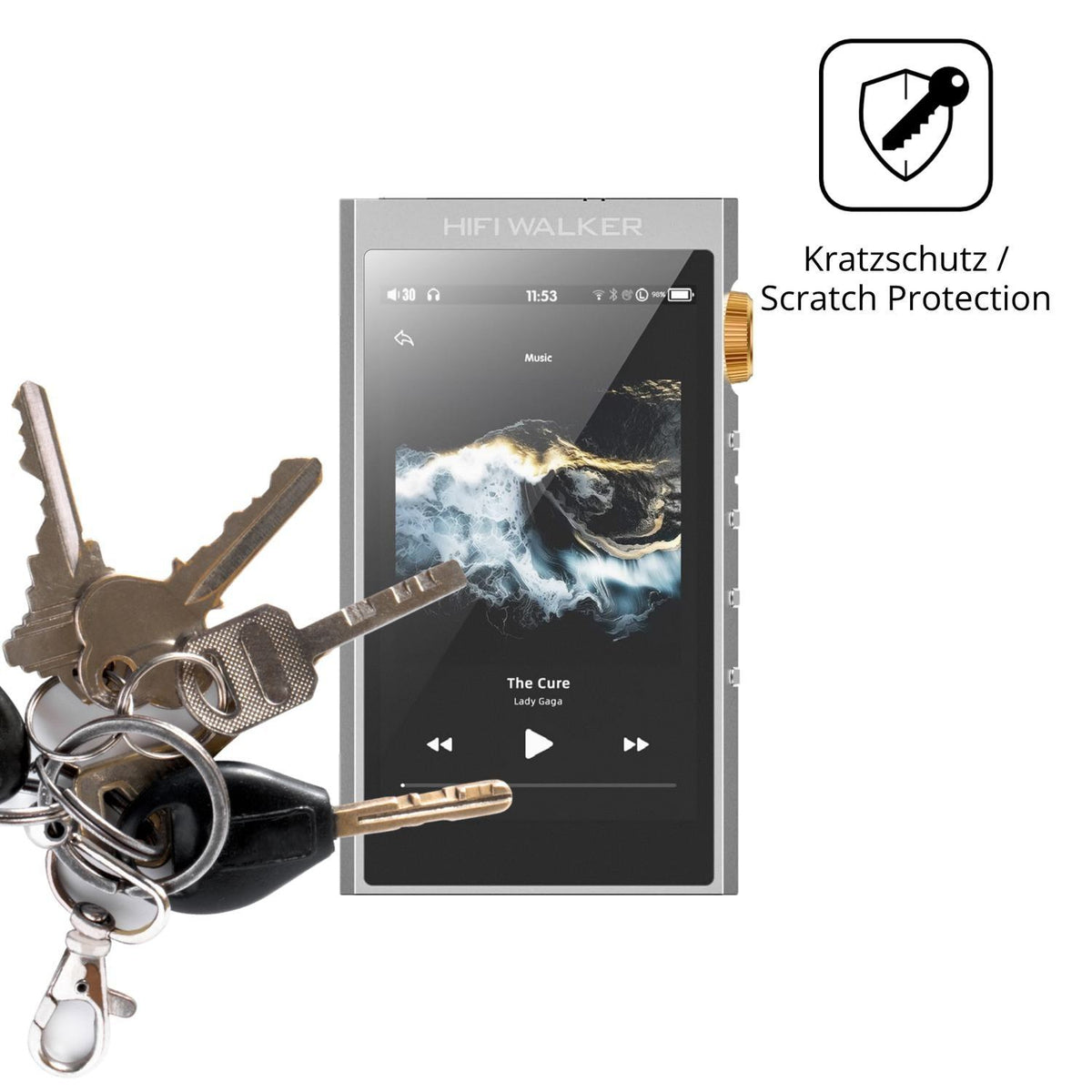 4x Schutzfolie matt für HIFI WALKER G7 Pro Display (4)