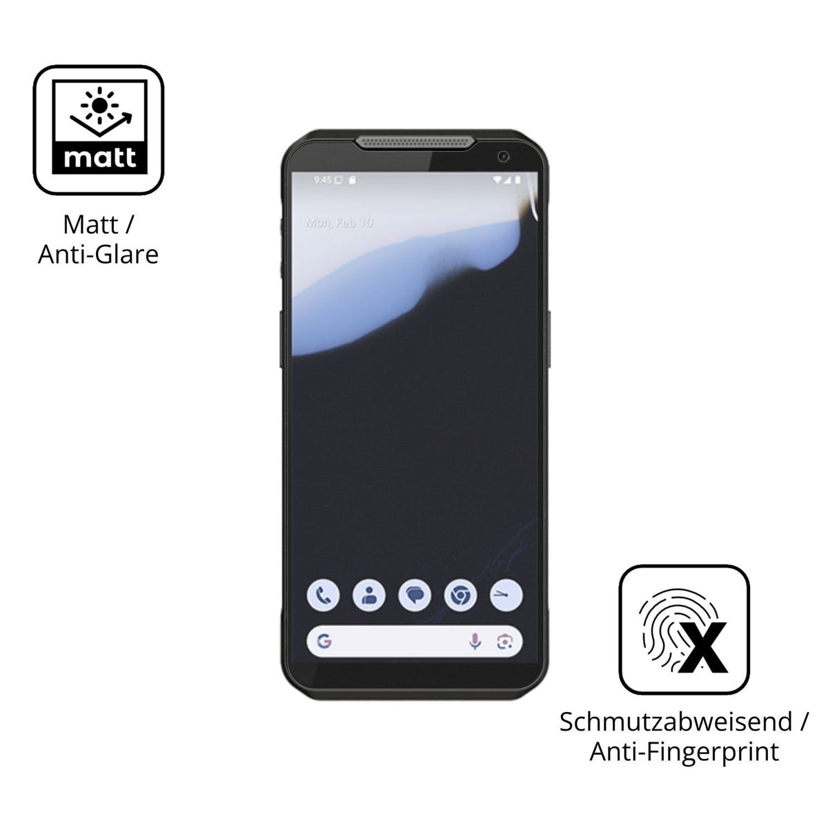 4x Schutzfolie matt für Point Mobile MF52 Display- (5)