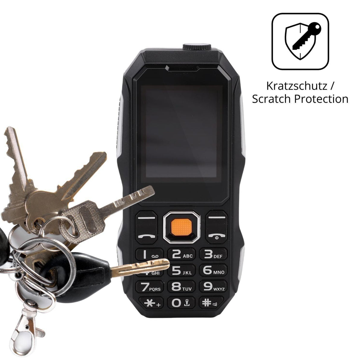 4x Schutzfolie klar für Elprico 2G-Handy Display-S (4)