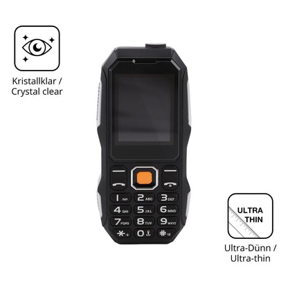 4x Schutzfolie klar für Elprico 2G-Handy Display-S (5)