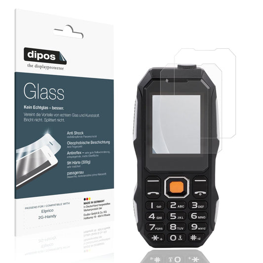 2x 9H Schutzfolie matt für Elprico 2G-Handy Panzer (1)