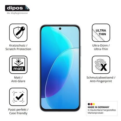 4x Schutzfolie matt für Vivo Y6 5G Display-Schutzf (7)