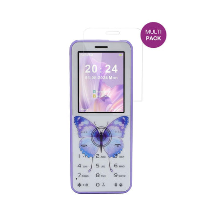4x Schutzfolie klar für VELATEMOR Senioren-Handy D (2)