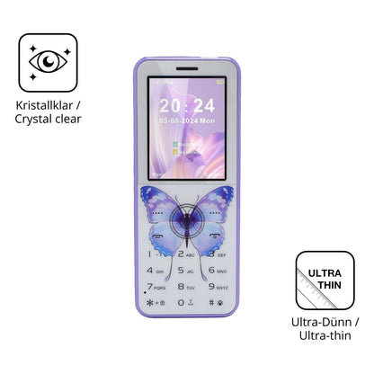 4x Schutzfolie klar für VELATEMOR Senioren-Handy D (5)