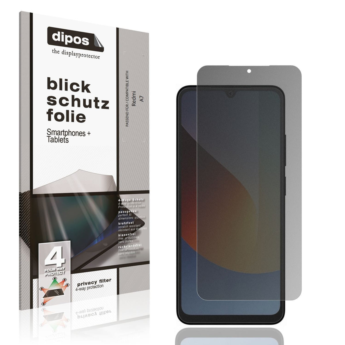 Blickschutzfolie für Redmi A7 matt Schutzfolie Pri (1)