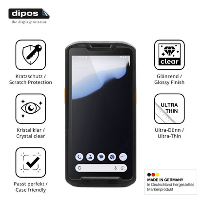 4x Schutzfolie klar für Point Mobile PM84P Display (7)
