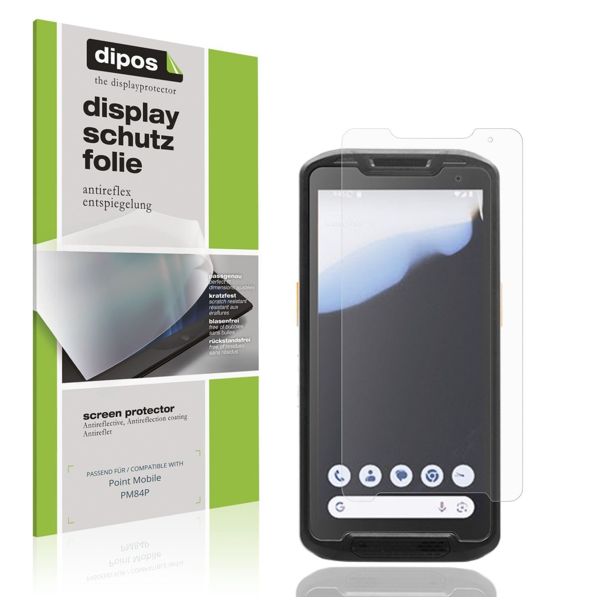 4x Schutzfolie matt für Point Mobile PM84P Display (1)