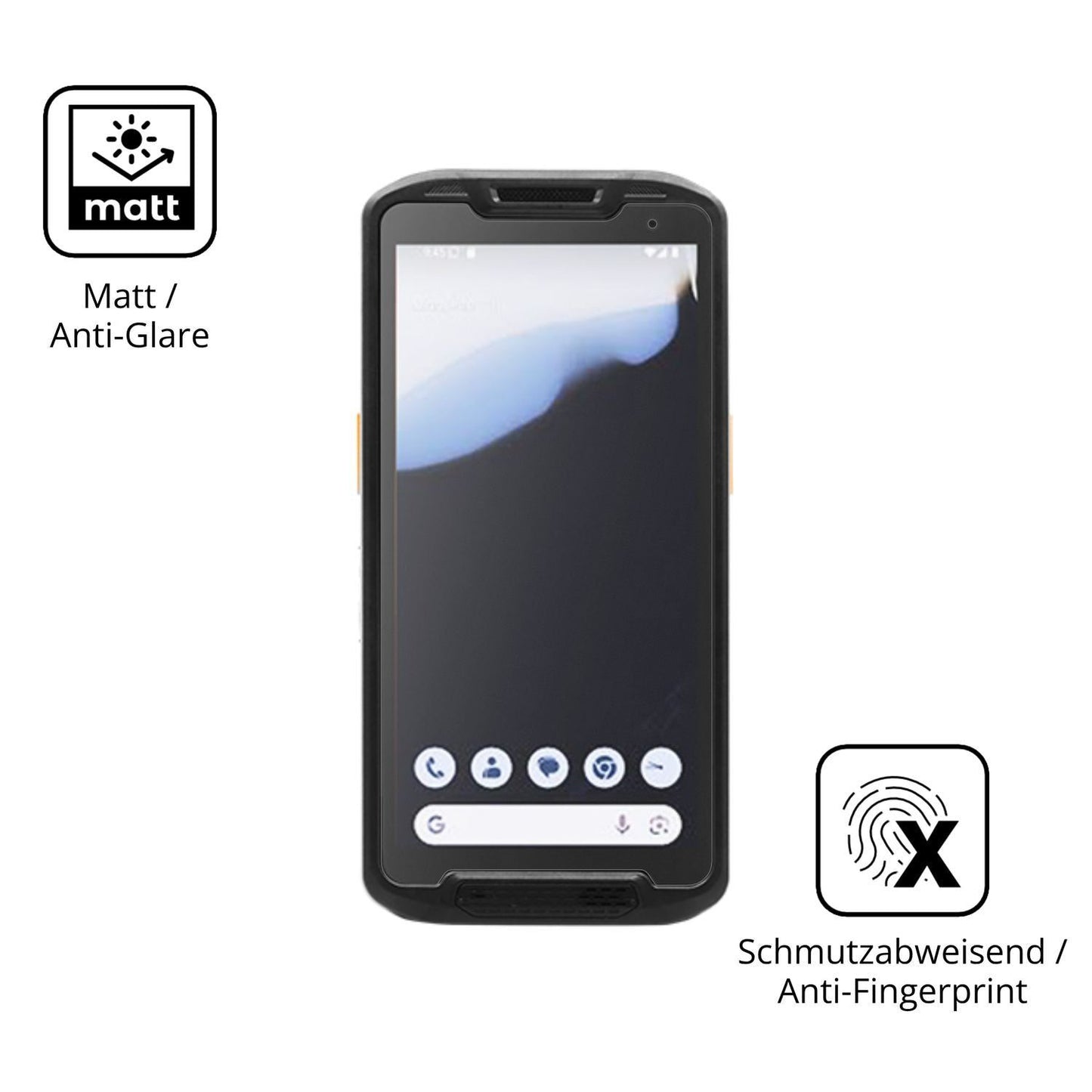 4x Schutzfolie matt für Point Mobile PM84P Display (5)