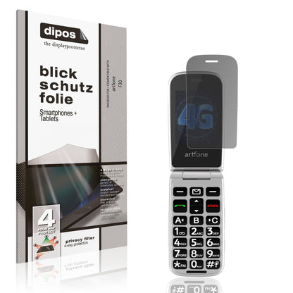 Blickschutzfolie für artfone F30 matt Schutzfolie  (1)