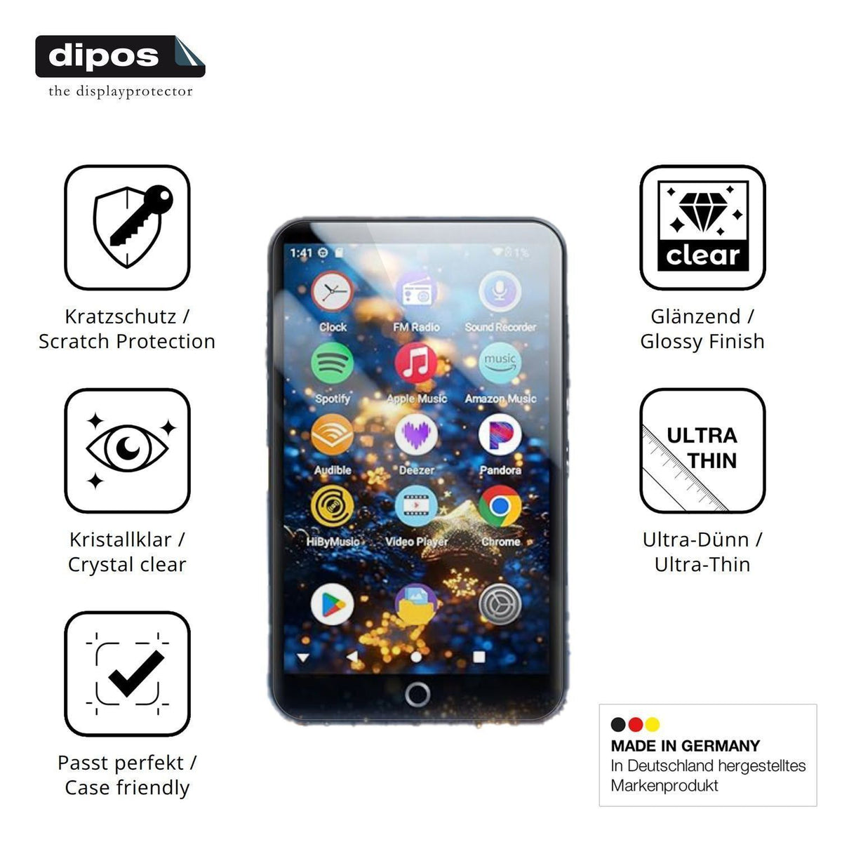4x Schutzfolie klar für MECHEN H10 Lite Display-Sc (7)