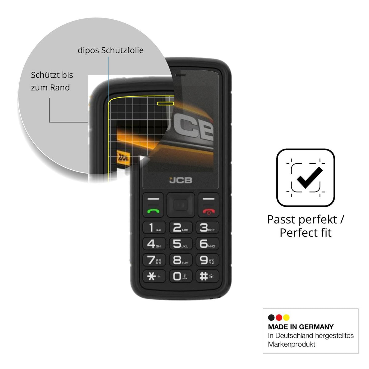 Blickschutzfolie für JCB Tradesman 2F matt Schutzf (4)