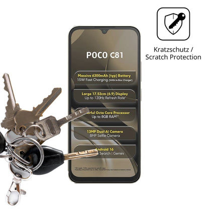 4x Schutzfolie matt für Xiaomi Poco C81 Display-Sc (4)