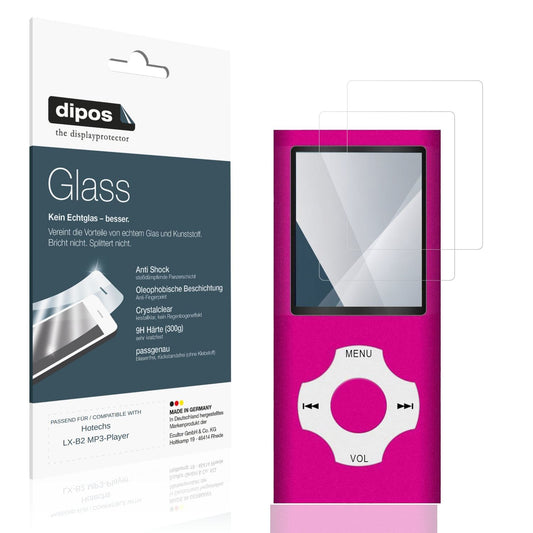 2x 9H Schutzfolie für Hotechs LX-B2 MP3-Player Pan (1)