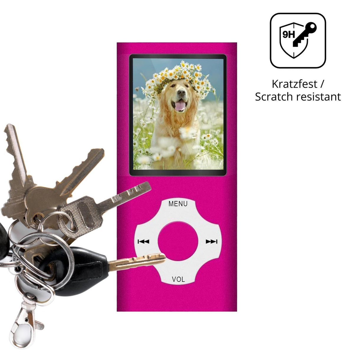 2x 9H Schutzfolie für Hotechs LX-B2 MP3-Player Pan (3)