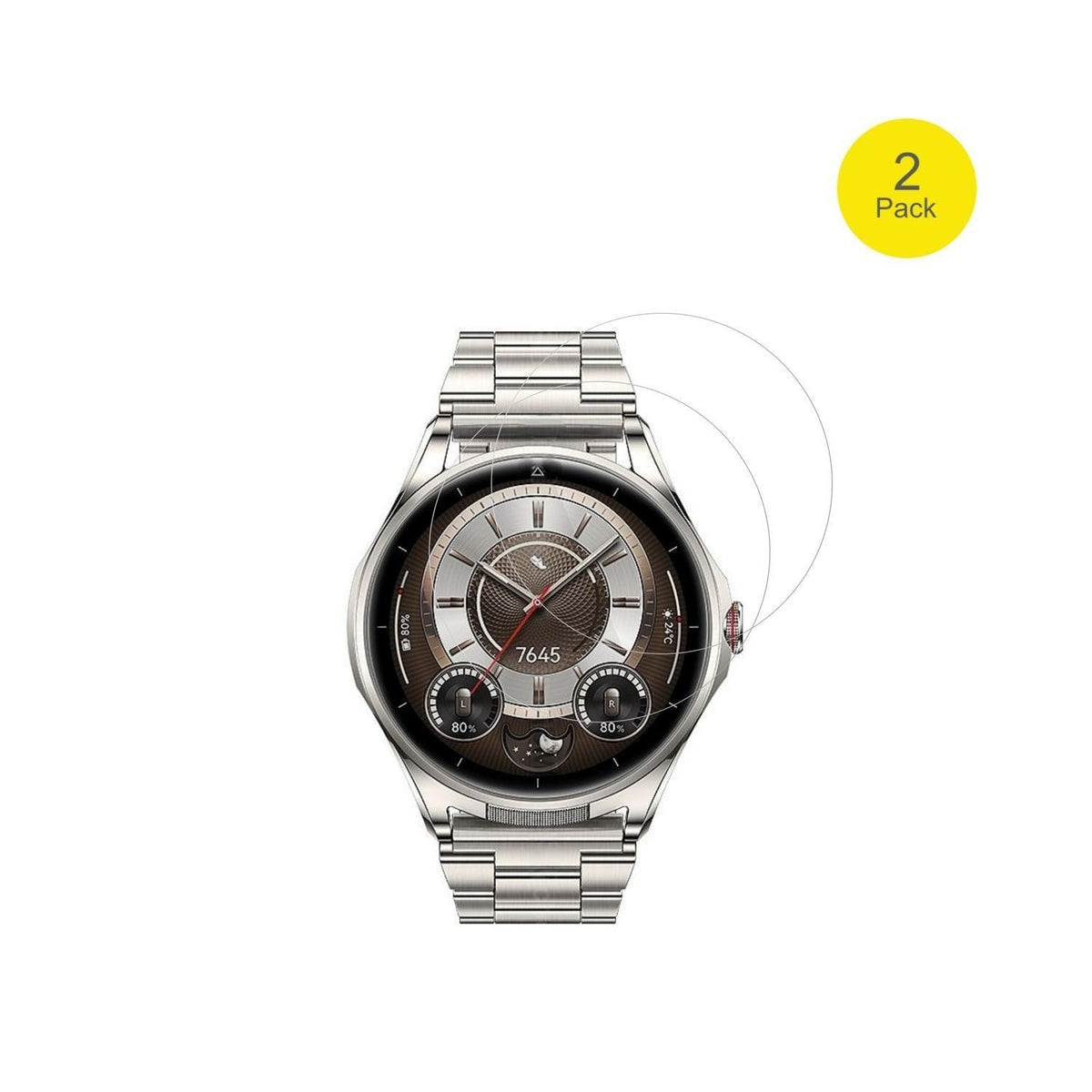 2x 3D Full Cover Schutzfolie für Huawei Watch Buds (2)
