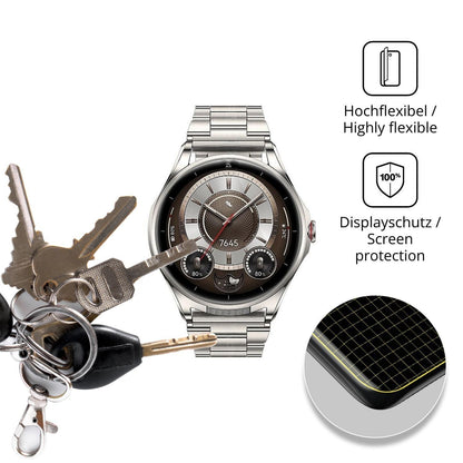 2x 3D Full Cover Schutzfolie für Huawei Watch Buds (3)