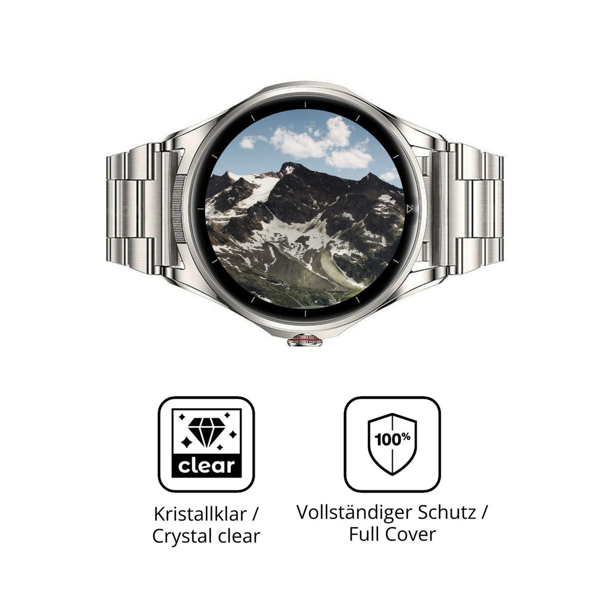2x 3D Full Cover Schutzfolie für Huawei Watch Buds (5)