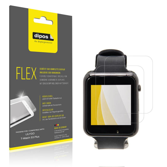 2x 3D Full Cover Schutzfolie für LILYGO T-Watch S3 (1)