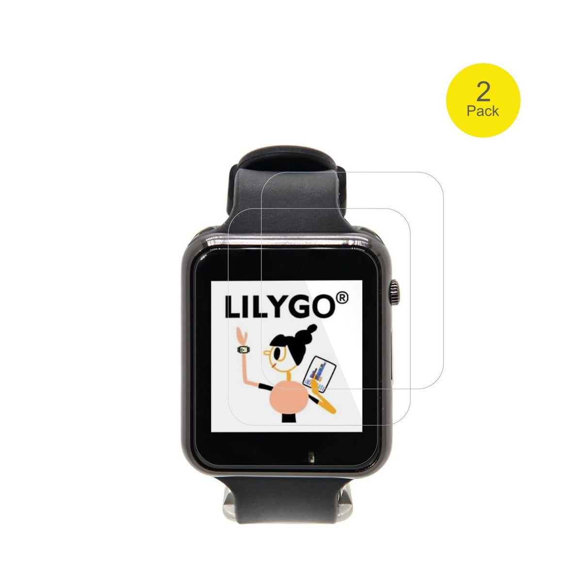2x 3D Full Cover Schutzfolie für LILYGO T-Watch S3 (2)