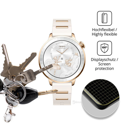 2x Full Cover Schutzfolie matt für Oppo Watch X3 M (3)