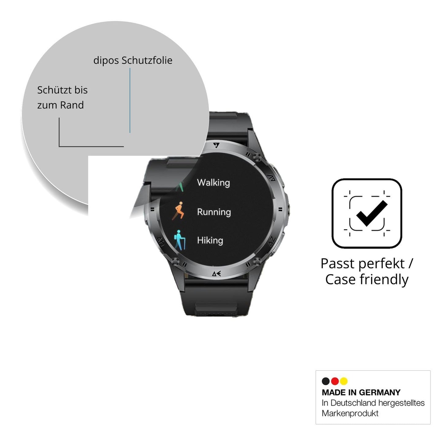 2x 9H Schutzfolie matt für FITFLEX EF6 Panzerfolie (6)