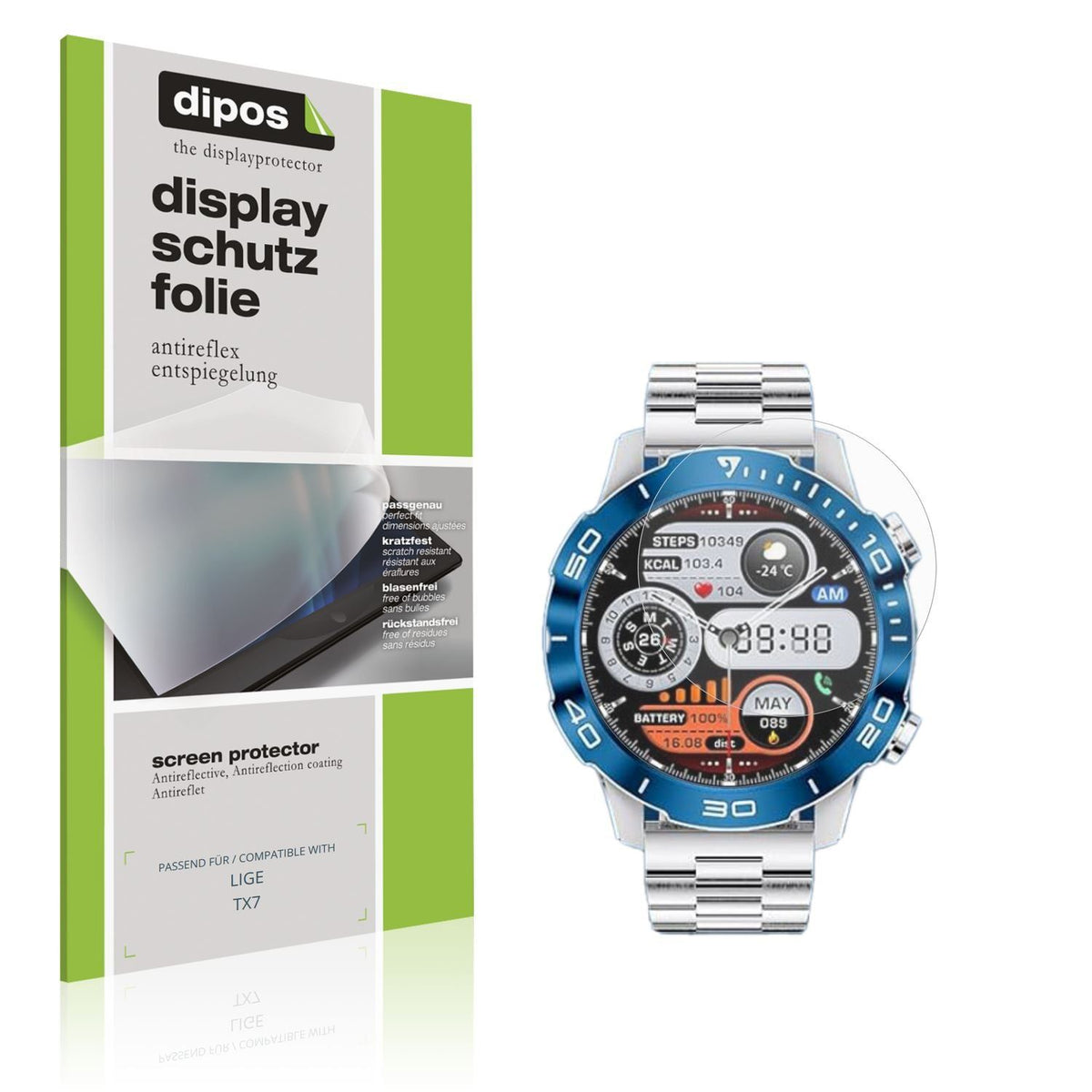 6x Schutzfolie matt für LIGE TX7 Display-Schutzfol (1)