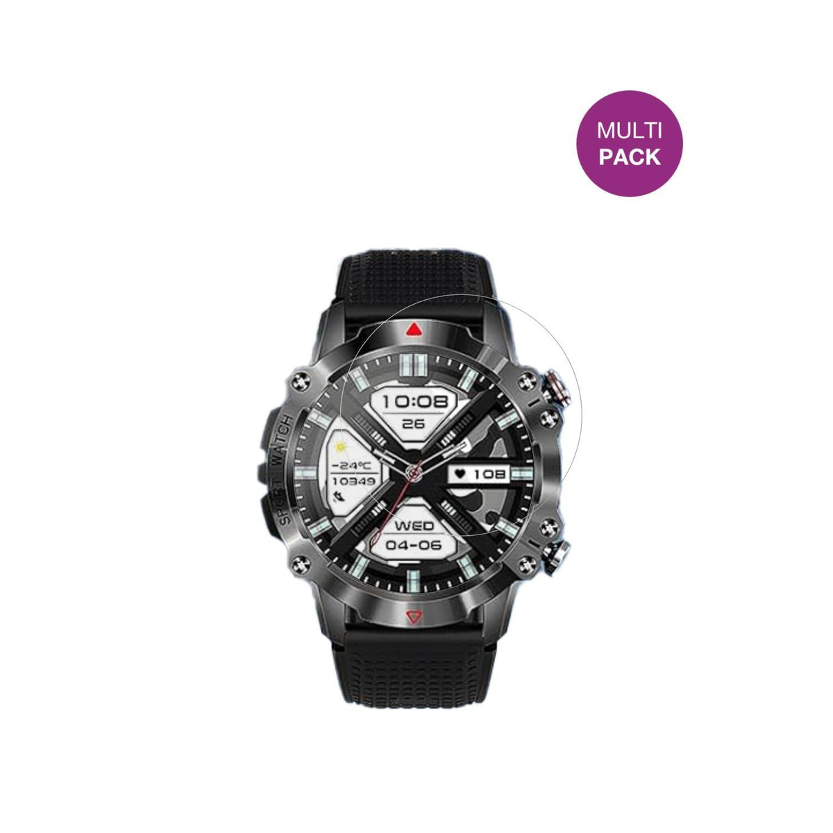 6x Schutzfolie klar für Mdawnpeaks KR10 Display-Sc (2)