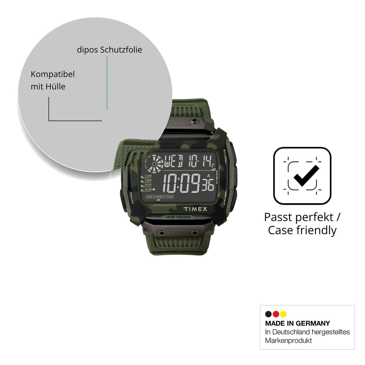 6x Schutzfolie matt für Timex Command Shock Displa (6)