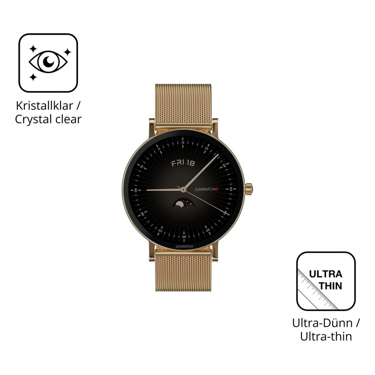 6x Schutzfolie klar für Zenwatch Venice Pro 2.0 Di (5)
