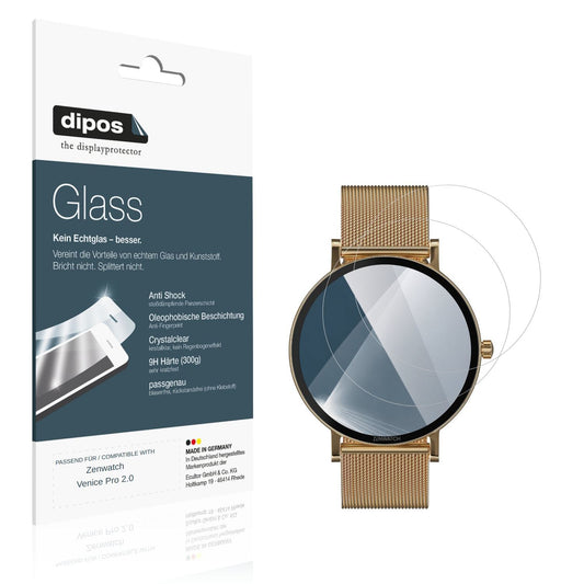 2x 9H Schutzfolie für Zenwatch Venice Pro 2.0 Panz (1)