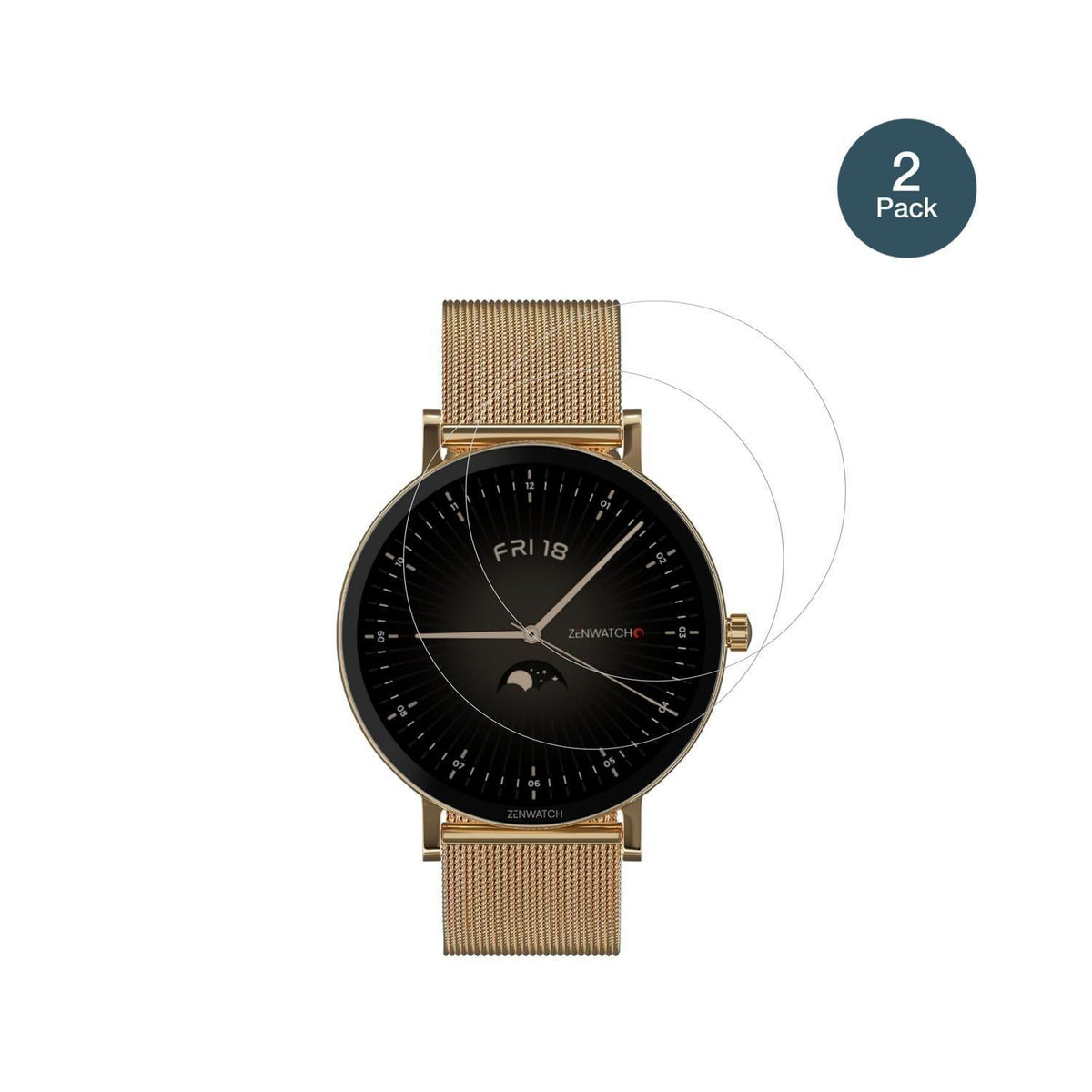 2x 9H Schutzfolie für Zenwatch Venice Pro 2.0 Panz (2)